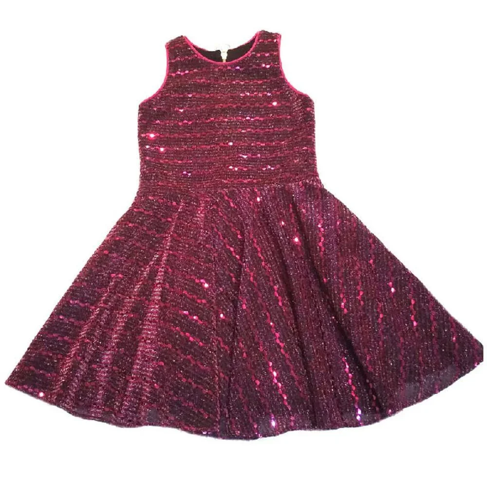 Zoe Ltd Sparkly Purple Sequin Tween Girls Formal Party Dress NEW 8/10 10/12 14‎
